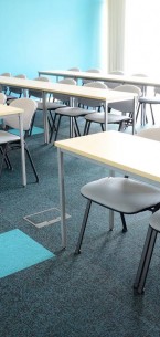 up/down carpet tiles at Anglia Ruskin University