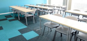 up/down carpet tiles at Anglia Ruskin University