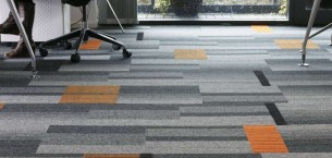 balance atomic, lateral®, zip & code carpet tiles at Ibbotson Architects Ltd