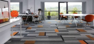 balance atomic, lateral®, zip & code carpet tiles at Ibbotson Architects Ltd