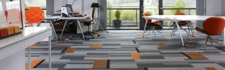 balance atomic, lateral®, zip & code carpet tiles at Ibbotson Architects Ltd