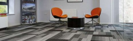 balance atomic, lateral®, zip & code carpet tiles at Ibbotson Architects Ltd