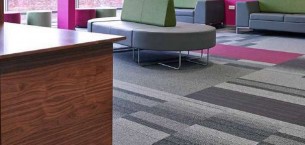 balance atomic, balance & strands carpet tiles at Royal Infirmary in Glasgow