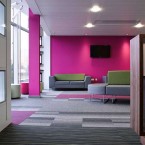 balance atomic, balance & strands carpet tiles at Royal Infirmary in Glasgow