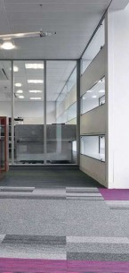 balance atomic, balance & strands carpet tiles at Royal Infirmary in Glasgow