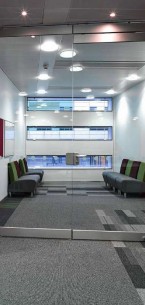balance atomic, balance & strands carpet tiles at Royal Infirmary in Glasgow