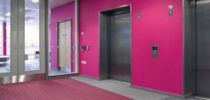 balance atomic, balance & strands carpet tiles at Royal Infirmary in Glasgow