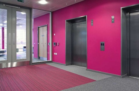 balance atomic, balance & strands carpet tiles at Royal Infirmary in Glasgow