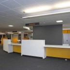 strands & balance carpet tiles at University of Worcester