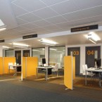 strands & balance carpet tiles at University of Worcester