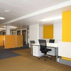 strands & balance carpet tiles at University of Worcester