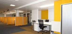 strands & balance carpet tiles at University of Worcester