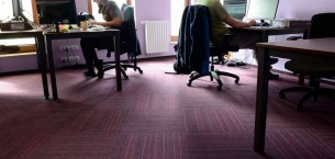 code carpet tiles at Amartus Offices Poland