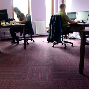 code carpet tiles at Amartus Offices Poland