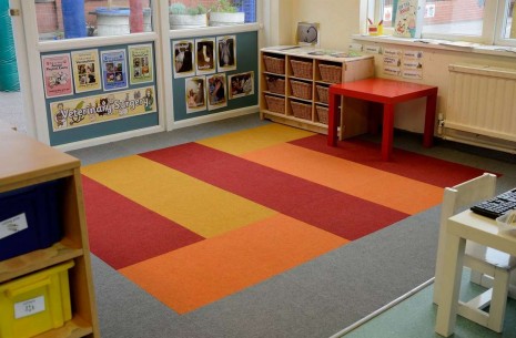 cordiale carpet tiles at Thornhill School