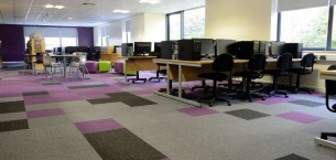 lateral® carpet tiles at Boston College