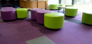 lateral® carpet tiles at Boston College