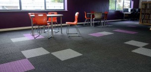 lateral® carpet tiles at Boston College