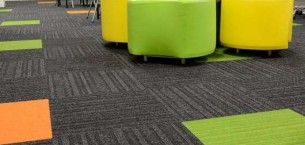 lateral® carpet tiles at Boston College