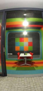 lateral® carpet tiles in a sound room