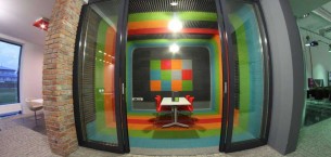 lateral® carpet tiles in a sound room