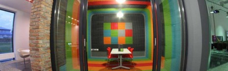 lateral® carpet tiles in a sound room