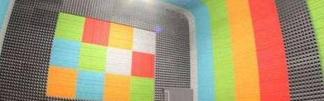 lateral® carpet tiles in a sound room