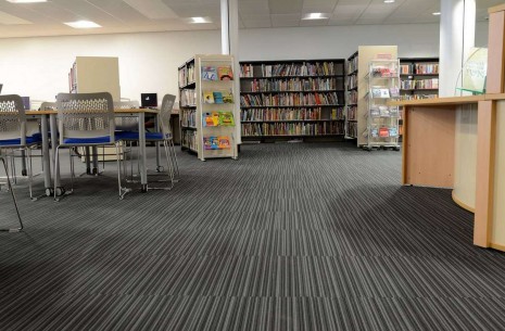 strands night carpet tiles at Shelley College Huddersfield