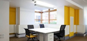 strands & balance carpet tiles at University of Worcester