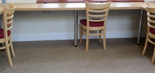 tivoli - loop pile carpet tiles at Lancing College