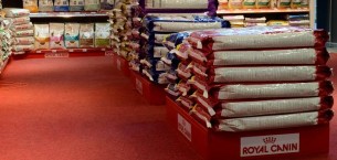 velour excel carpet tiles - pet shop