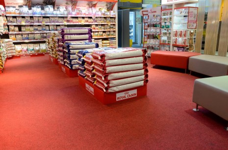 velour excel carpet tiles - pet shop