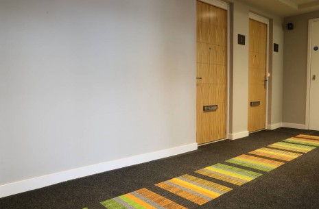 armour & structure bonded carpet tiles in apartments