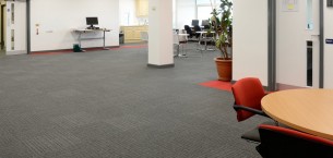 lateral carpet tiles at Solihull College