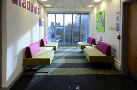 tivoli carpet tiles from burmatex at Loughborough University