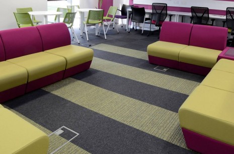 tivoli carpet tiles from burmatex at Loughborough University