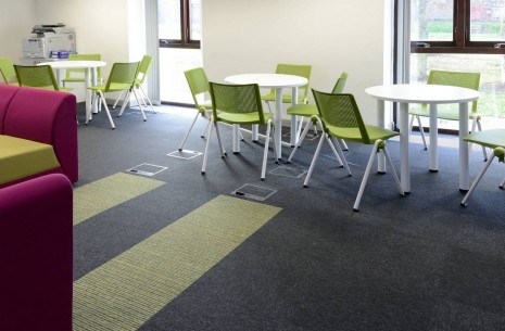 tivoli carpet tiles from burmatex at Loughborough University