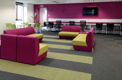 tivoli carpet tiles from burmatex at Loughborough University