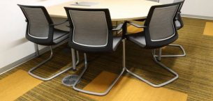 burmatex carpet tiles in Birmingham University Library